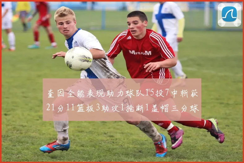 奎因全能表现助力球队15投7中斩获21分11篮板3助攻1抢断1盖帽三分球命中率高效